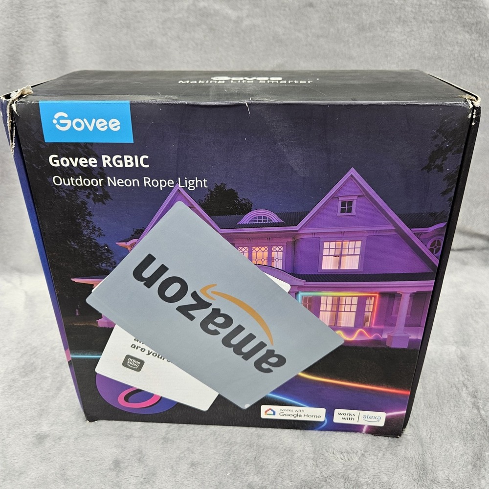 Govee Outdoor Neon Rope Lights 32.8ft H61A8 New Open Box IP67 RGBIC